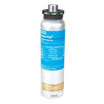 Gaz d'étalonnage de gaz de choc, 34 lb, 6-1/4 pouce dia, 15-1/4 pouce ht, 500 psi