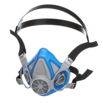 Demi-masque respiratoire, moyen, standard, bleu