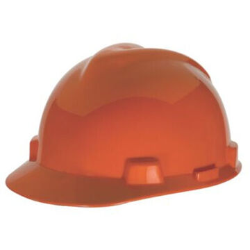 Non Vented Type Ii Hard Hat, Fits Hat 6-1/2 to 8 in, Orange, HDPE, 4 Point Ratchet, Class E