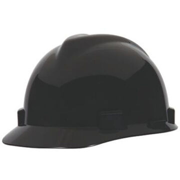 Non Vented Type Ii Hard Hat, Fits Hat 6-1/2 to 8 in, Black, HDPE, 4 Point Ratchet, Class E