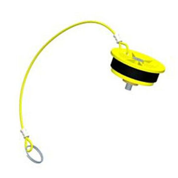 Capuchon adaptateur, plastique, caoutchouc, jaune