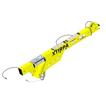 Extendable Davit Arm, 6.000 in ht, 360 lb Capacity, Aluminum, Security Yellow