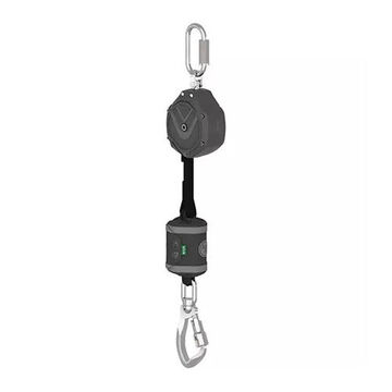 Personal Self-retracting Web Lanyard, 310 lb Capacity, 6 ft lg, 1-Leg, Gray, Altaks Snap Hook