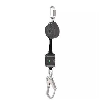 Personal Self-retracting Web Lanyard, 310 lb Capacity, 6 ft lg, 1-Leg, Gray, 36CLS Snap Hook