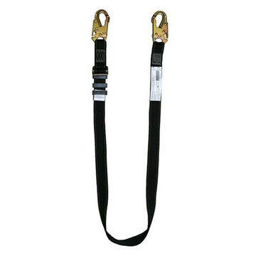 Lanyard, 310 lb Capacity, 5 ft lg, 1-Leg, Snap Hook