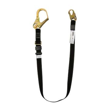 Lanyard, 310 lb Capacity, 5 ft lg, 1-Leg, Scaffold Hook