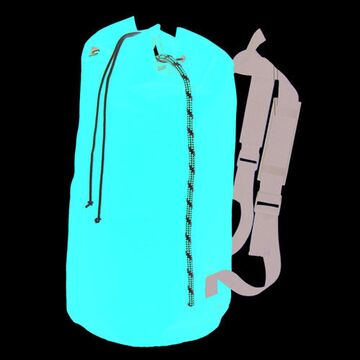 Heavy-Duty Medium Backpack Style Rope Bag, 21 in ht lg, 7/16 in, Cordura, Red
