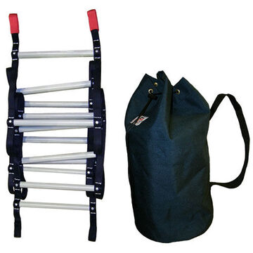 Rescue Ladder, 20 ft lg, 310 lb Capacity, Nylon/Fiber Glass