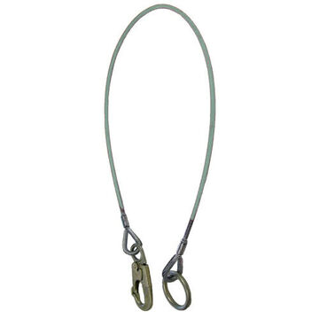 Snap Hook and O-Ring Anchor Sling, 4 ft lg, 1/4 in wd, 22.5 kN Tensile