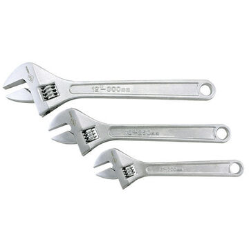 Adjustable Wrench Set, 3-Piece, Alloy Steel