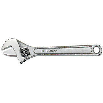 Adjustable Wrench, 8 in lg