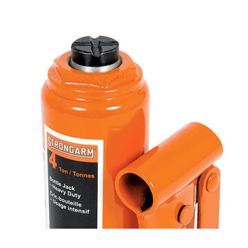Bottle Jack Heavy-duty 4 T Capacity, 6-3/4 In, 12-1/4 In, 2-1/4 In Lg