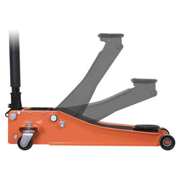 Low Profile Trolley Jack, 2 T Capacity, 2.9 in, 19.7 in