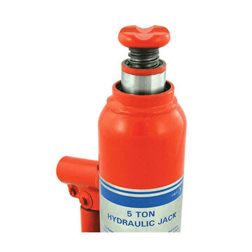 Super Heavy-Duty Jet Hydraulic Bottle Jack, 5 T Capacity, 7-7/8 in, 15-3/8 in