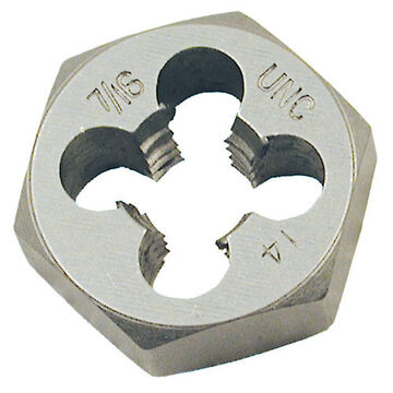 Rethreading Hex Die, M16 x 2 Thread, 2.17 in Dia, Grade 9 SiCr Alloy