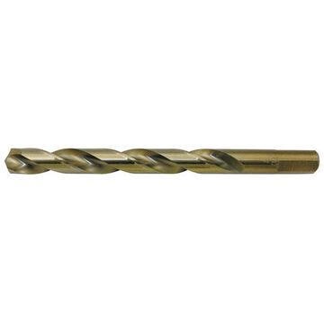 Jobber Length Super Premium Drill Bit, 11/64 in Dia, Bronze Oxide/Gold