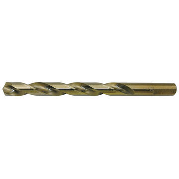 Drill Bit Super Premium, 3/16 In Dia, 3 In Lg, Gold