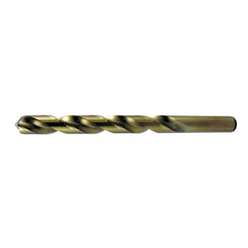 Drill Bit Super Premium, 1/2 In Dia, 4 In Lg, Gold