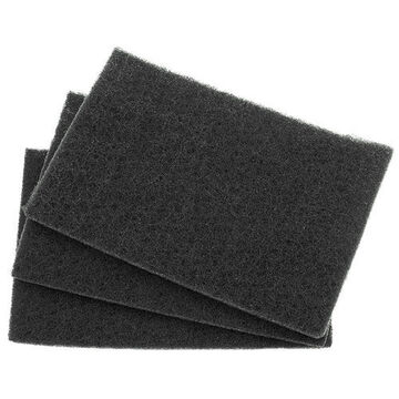 Abrasive Hand Pad, 9 in lg, 6 in wd, A80 Grit, Medium Grade