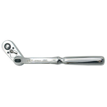 Ratchet Wrench Articulating Head, 10-1/4 In Lg, Chrome Vanadium Steel