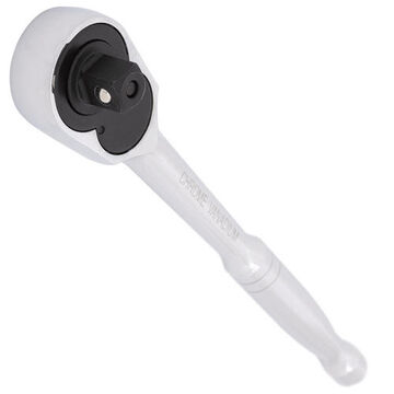 Oval Head Ratchet Wrench, 10 in lg, Chrome Vanadium Steel