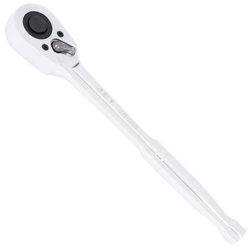 Oval Head Ratchet Wrench, 10 in lg, Chrome Vanadium Steel