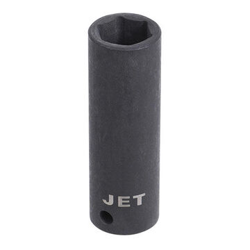 6 Point Deep Impact Socket, 1-1/8 in Socket, 3/4 in Drive, Steel