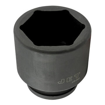 6 Point Regular Impact Socket, 2-1/2 in Socket, 1 in Drive, Steel