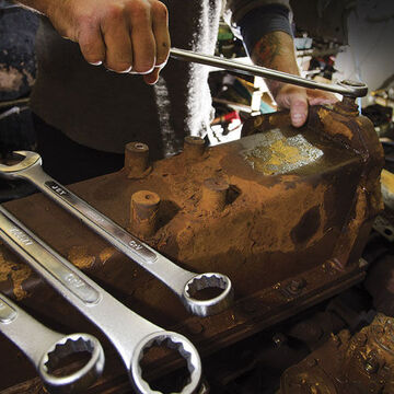 SAE Jumbo Raised Panel Wrench Set, 10-Piece, Chrome Vanadium Steel