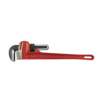Super Heavy-Duty Pipe Wrench, 18 in lg, Hook and Heel Jaw, 2-7/8 in Capacity