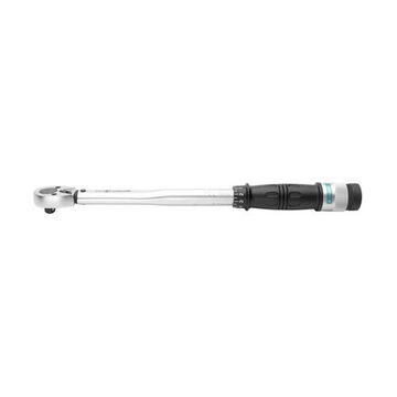 Reversible Ratchet Torque Wrench, 15-1/4 in lg, Chrome Vanadium