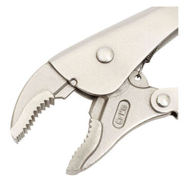 Locking Plier, Curved Jaw, Steel