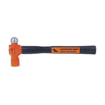 Super Heavy-Duty Ball Pein Hammer, 14 in lg, 32 oz, Drop Forged Steel