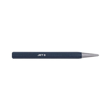 Center Punch, 1/8 in Dia, 5/16 in Dia, 4-1/2 in lg, Carbon Steel, Powder Coated