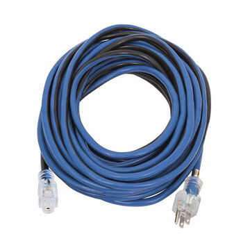 Extension Cord Single-tap, 125 V, 15 A, 1875 W, 12 Awg, 50 Ft Lg, 60 Hz, 3-conductor