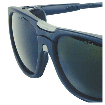Safety Glasses Welding, Hard Coated, Black, Smoke/black
