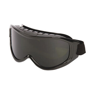 Safety Goggles, 3.98 in wd, 7.52 in lg, 3.5 in ht, Uncoated, Shade 5 IR, Black