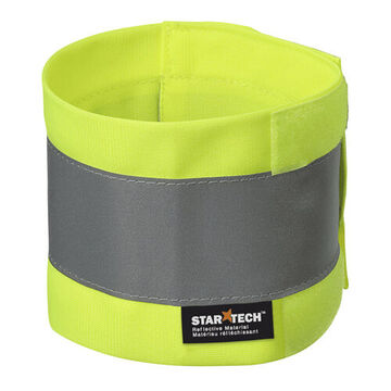 Ankle Band Adjustable Reflective, 4 In Wd, 18 In Lg, Yellow/green