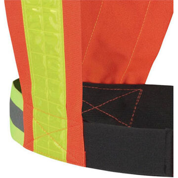 High Visibility Safety Sash, One-Size Fit All, Hi-Viz Orange, 100% Polyester