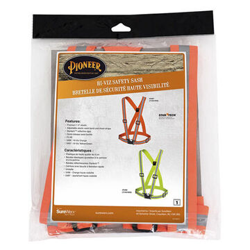 Safety Sash Hangable Bag, One-size Fit All, 1.5 In Lg, Hi-viz Orange