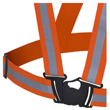 Hangable Bag Safety Sash, One-Size Fit All, 1.5 in lg, Hi-Viz Orange