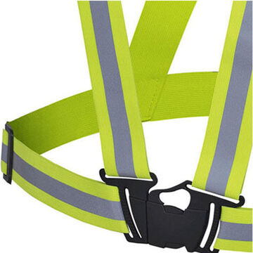 Safety Sash, One-Size Fit All, Hi-Viz Yellow, Green, Tricot Polyester