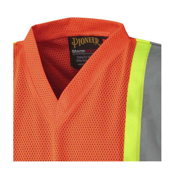 Safety Traffic T-shirt, Women, 3XL, Hi-Viz Orange, Polyester Mesh