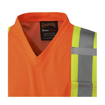 Safety Traffic T-shirt, Women, Large, Hi-Viz Orange, Micro Mesh