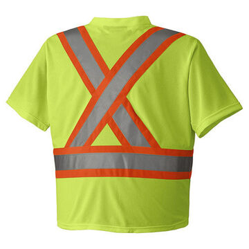 High Visibility Safety T-shirt, 2XL, Yellow/Green