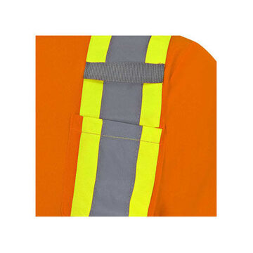 Safety T-shirt, Unisex, XL, Hi-Viz Orange, Birdseye Polyester