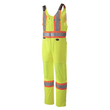 High Visibility Traffic Safety Overall, 4XL, Yellow/Green, Polyester