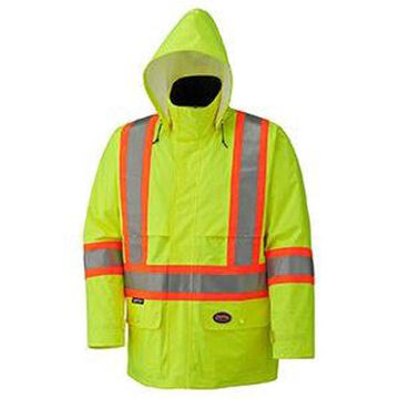 Safety Jacket, Unisex, 3XL, Yellow, Polyester