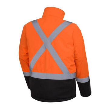 Veste de sécurité à résistance mécanique, unisexe, 3XL, orange haute visibilité