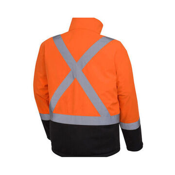 Mechanical Strength Safety Jacket, Unisex, Large, Hi-Viz Orange